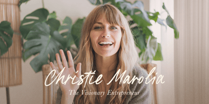 Written by Artist Font Poster 6