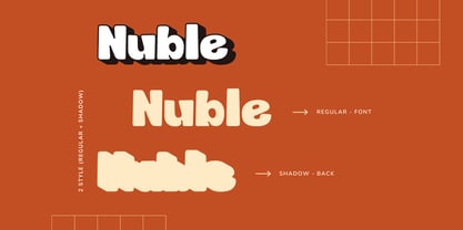 Nuble Retro Font Poster 7