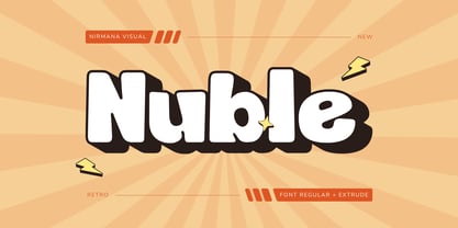 Nuble Retro Font Poster 1