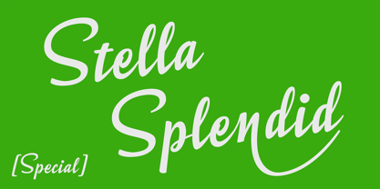 Stella Splendid Special Font Poster 1