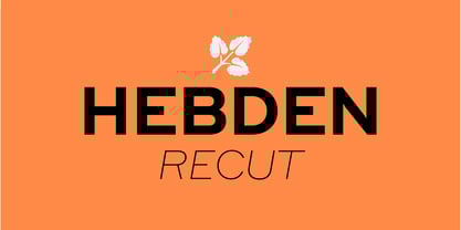 Hebden Recut Font Poster 1