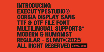 Corsia Display Font Poster 10