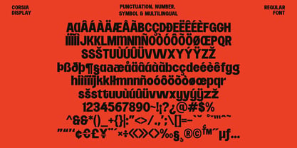 Corsia Display Font Poster 4