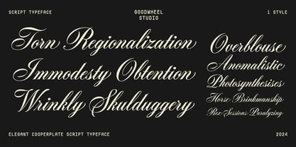 GW Cainley Font Poster 5