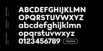 Haniva Font Poster 6