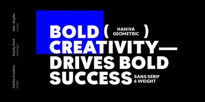 Haniva Font Poster 4