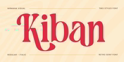 Kiban Retro Font Poster 1