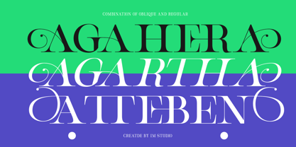 Aghetha Queen Font Poster 5