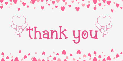 Valentine Balloon Font Poster 10