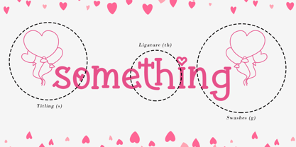 Valentine Balloon Font Poster 7