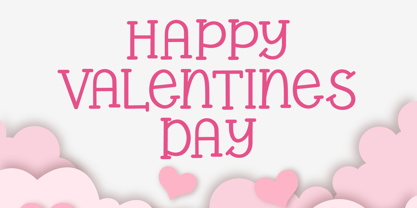 Valentine Balloon Font Poster 6