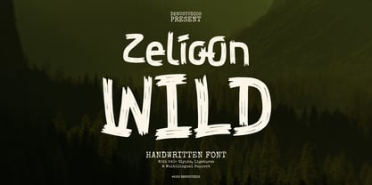 Zelioon Wild Font Poster 1