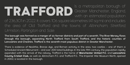 Trafford Font Poster 3