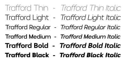 Trafford Font Poster 4