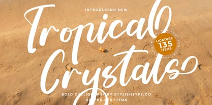 Tropical Crystals Font Poster 1