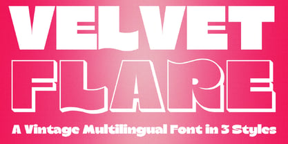Velvet Flare Font Poster 1