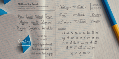 Geraline Font Poster 5