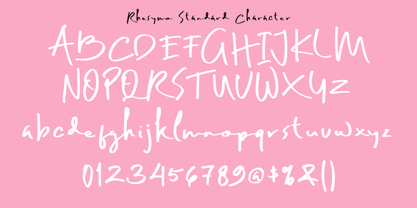 Rhesymo Font Poster 3