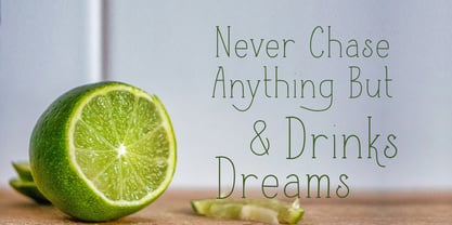 Cider Lime Font Poster 5
