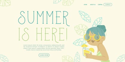 Cider Lime Font Poster 6