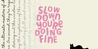 Meow Manor Font Poster 4