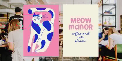 Meow Manor Font Poster 2