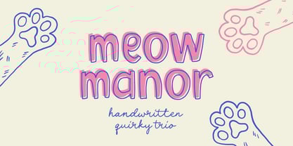 Meow Manor Font Poster 1