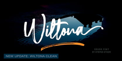 Wiltona Brush Font Poster 1