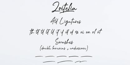 Zoitelia Font Poster 11