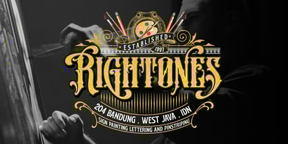 Nightson Font Poster 8