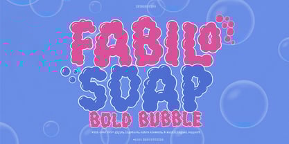 Fabilo Soap Font Poster 1