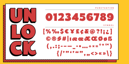 Unlock Font Poster 11