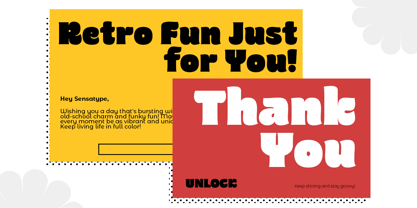 Unlock Font Poster 3