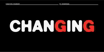 FT Overpass Font Poster 9