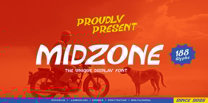 Midzone Font Poster 1