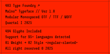 403 Malno Font Poster 3