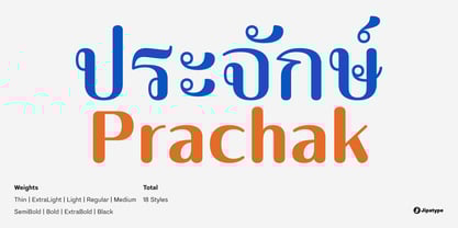 Prachak Font Poster 1