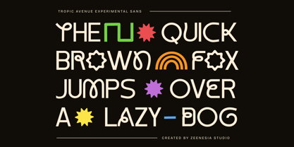 Tropic Avenue Font Poster 2