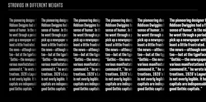 Strovius Font Poster 5