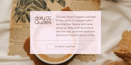 Brogman Font Poster 5