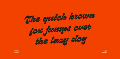 Metzel Script Font Poster 6