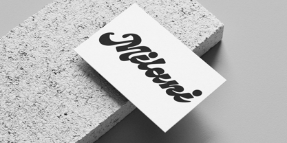 Metzel Script Font Poster 4