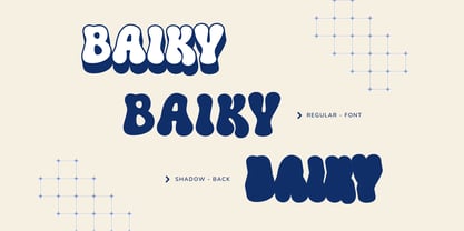Retro Baiky Font Poster 7