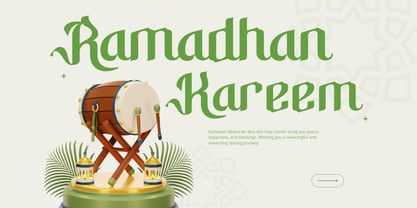 Biabic Arabic Font Poster 2