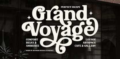 Beyonds Avenue Font Poster 3