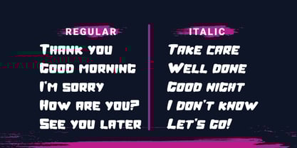 D Andreas Font Poster 2