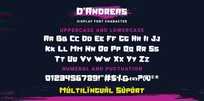 D Andreas Font Poster 5