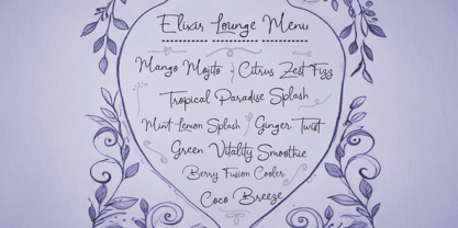 Whimsical Rose Font Poster 7