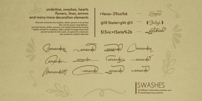 Whimsical Rose Font Poster 4