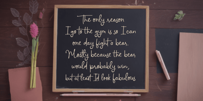 Whimsical Rose Font Poster 9